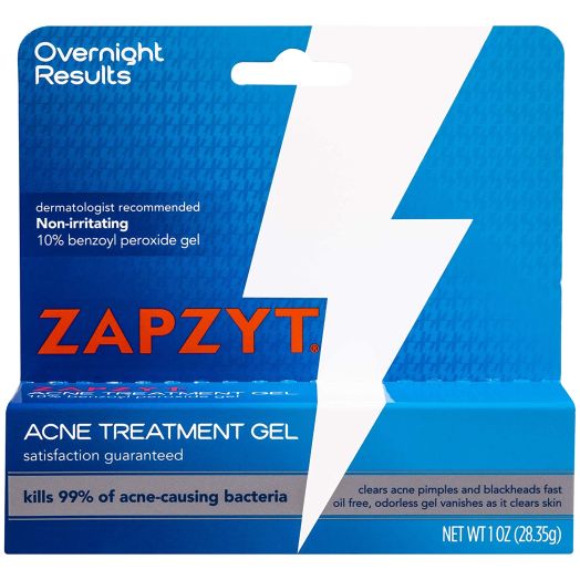 ZAPZYT Maximum Strength 10% Benzoyl Peroxide Acne Treatment Gel - 1 Oz