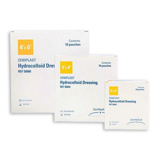 ZeniMedical ZeniPLAST Hydrocolloid Dressing, 6 x 6 Inch
