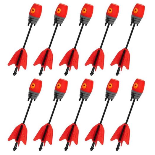 Zing Z-Ammo 10 Units Extra Bounce Back Whistle Arrow Refills (Green/Orange/Red)