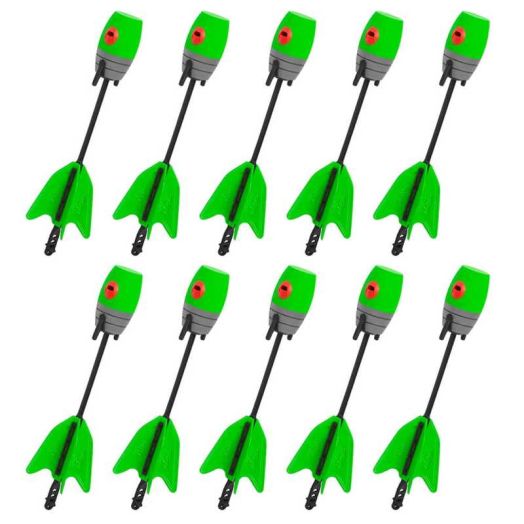 Zing Z-Ammo 10 Units Extra Bounce Back Whistle Arrow Refills (Green/Orange/Red)