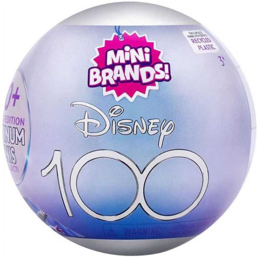 5 Surprise Mini Brands! Disney 100 Platinum Mystery Pack (Limited Edition)