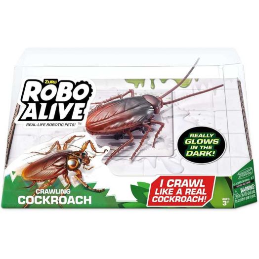 Roll over image to zoom in Robo Alive Scuttling Cockroach Battery-Powered Robotic Toy (2 Pack) (Custom Packaging) by ZURU