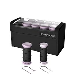 Remington H1018 Compact Ceramic Worldwide Voltage Hair Setter & Rollers, 1-1 ¼" Purple/Black, Original Version, 10 Piece Set 