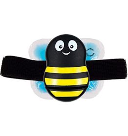 Buzzy: As Seen On Shark Tank Personal Vibrating Ice Pack for Sharp Pain Relief – Non Invasive Pro Cold Pad Device, Solution for Need Pain– Best Quick Massage Therapy Device After Tattoos, Striped | Buzzy